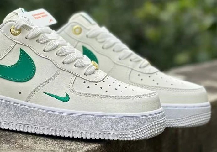 Nike Air Force 1 Low 'St. Patrick's Day' Green Swoosh Sneakers - 1