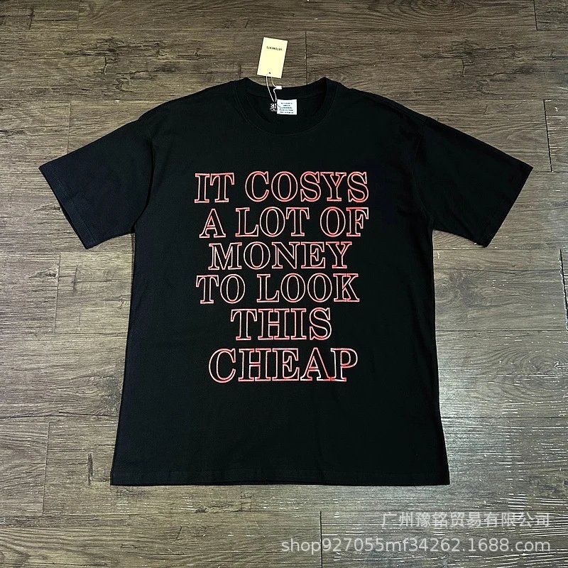 Design 'It Cosys A Lot Of Money To Look This Cheap' Black Graphic T-Shirt