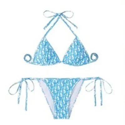 Dior Swimwear Oblique Print Triangle Bikini Set — 1.3