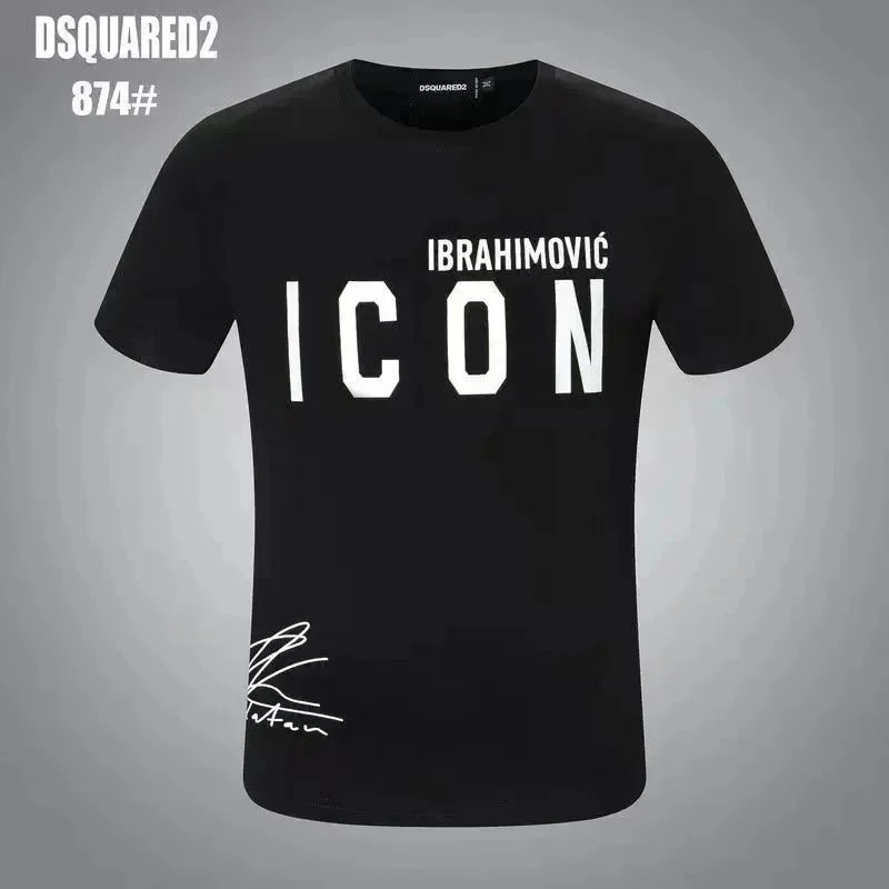 Dsquared2 T-Shirts Graphic Logo Short-Sleeve T-Shirt — 32*High version