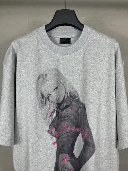 Design Britney Spears Graphic Print Black Oversized T-Shirt T-Shirts - 8