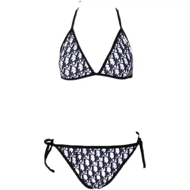 Dior Swimwear Oblique Print Triangle Bikini Set — 1.1