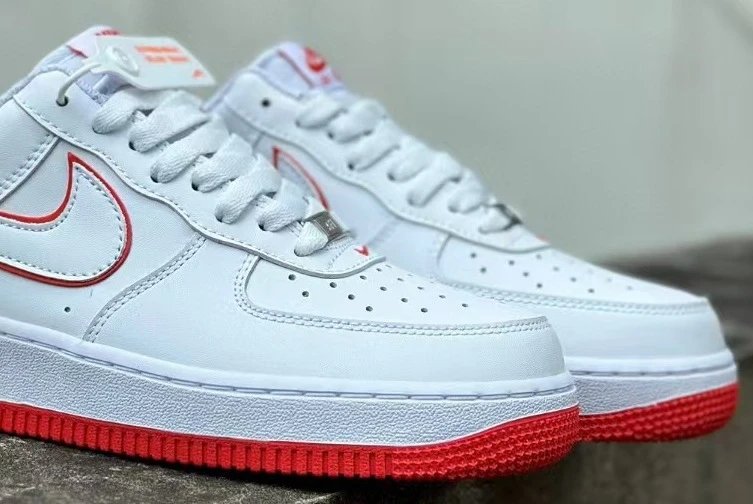 Nike Air Force 1 Low White/University Red Sneakers - 1