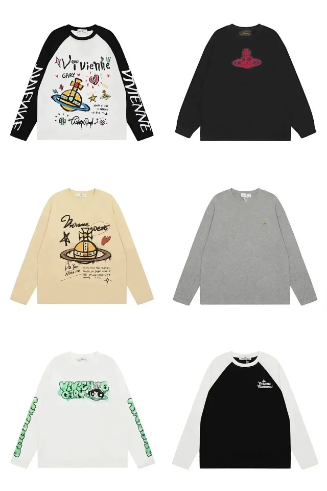 Vivienne Westwood T-Shirts Long-Sleeve Graphic Raglan T-Shirt product detail image 1
