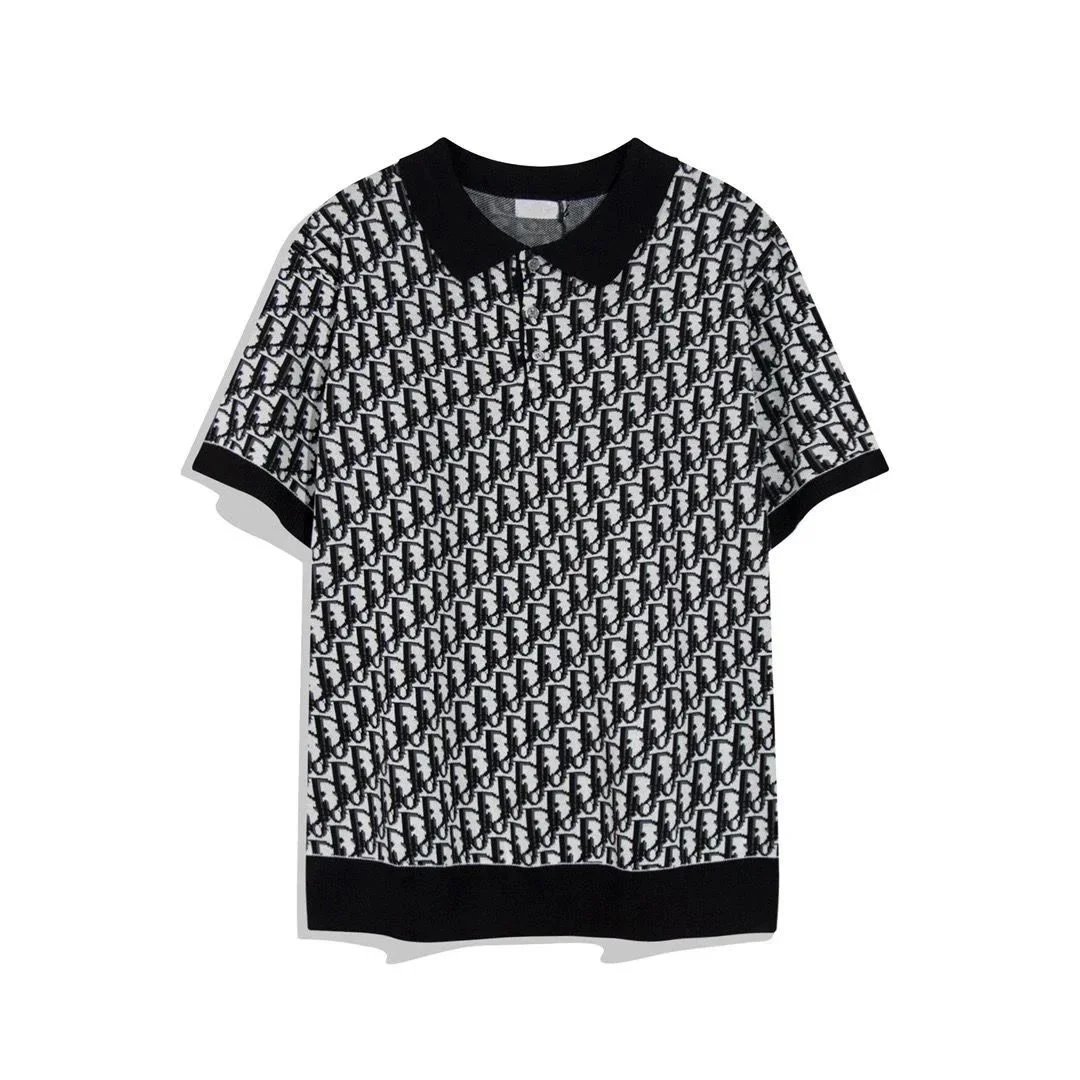 Dior Short-sleeve polo shirt with all-over Oblique motif — POLO4