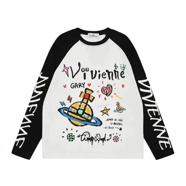 Vivienne Westwood T-Shirts Long-Sleeve Graphic Raglan T-Shirt product detail image 2
