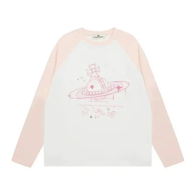 Vivienne Westwood T-Shirts Long-Sleeve Graphic Raglan T-Shirt product detail image 4