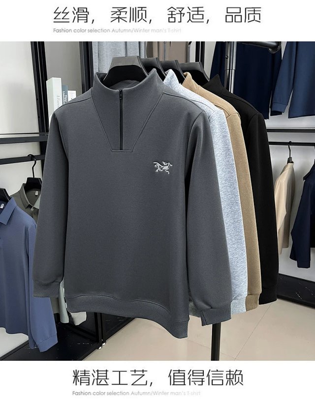 Arc teryx Arc'teryx Dark Gray Half-Zip Stand Collar Sweatshirt - Buy on Kakobuysheetfind