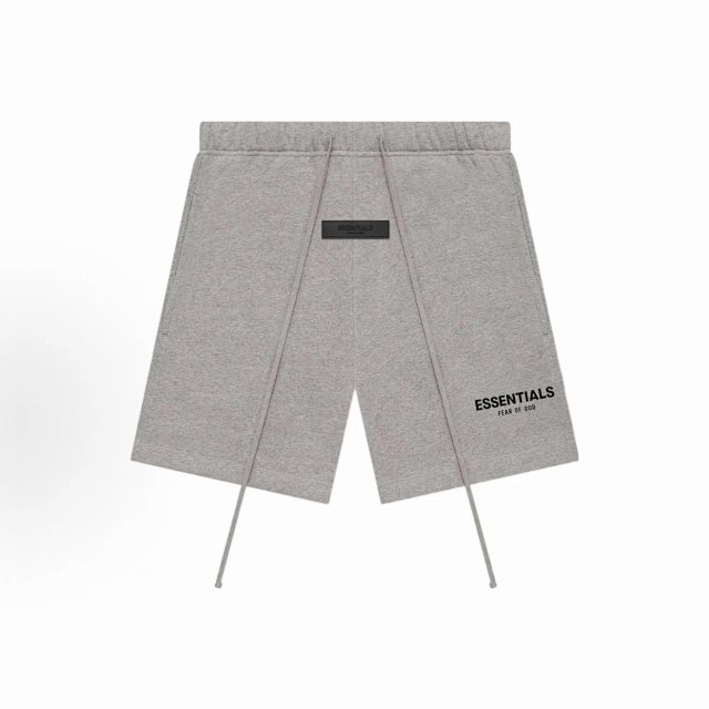 Essentials Fear of God Essentials Gray Terry Unisex Drawstring Sweat Shorts - Buy on Kakobuysheetfind