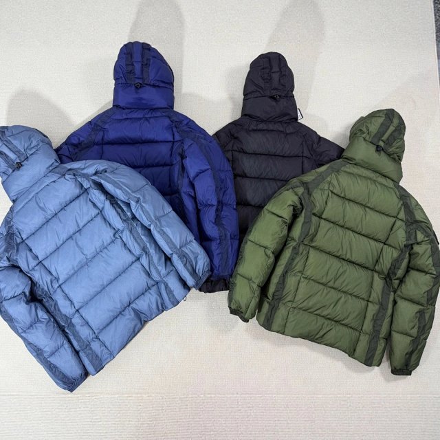  C.P. Company C.P. Company Blue Hooded Down Puffer Jacket Windproof Unisex - Buy on Kakobuysheetfind