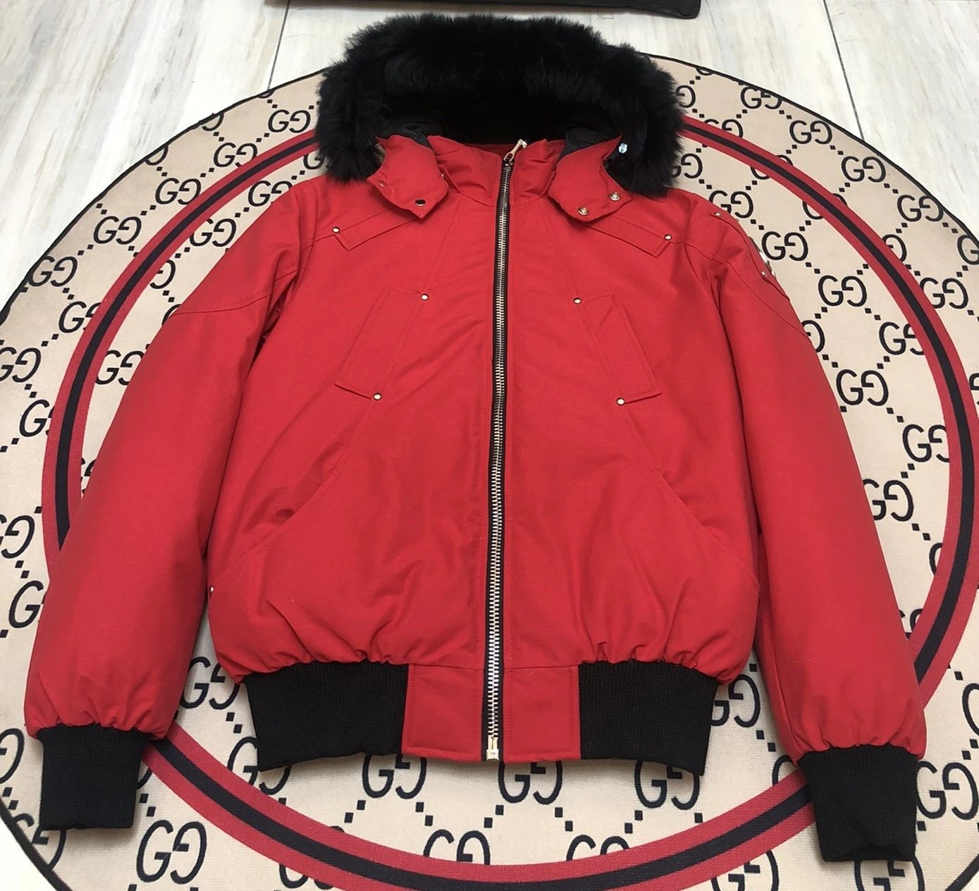 Moose Knuckles Moose Knuckles Red Fur Hood Down Jacket - Buy on Kakobuysheetfind
