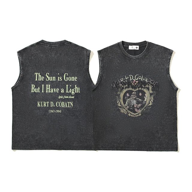 False Perception False Perception Vintage Black Sleeveless Cotton T-Shirt - Buy on Kakobuysheetfind