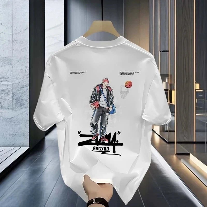 Other ANGYRD White Basketball Cartoon Street T-Shirt - Buy on Kakobuysheetfind