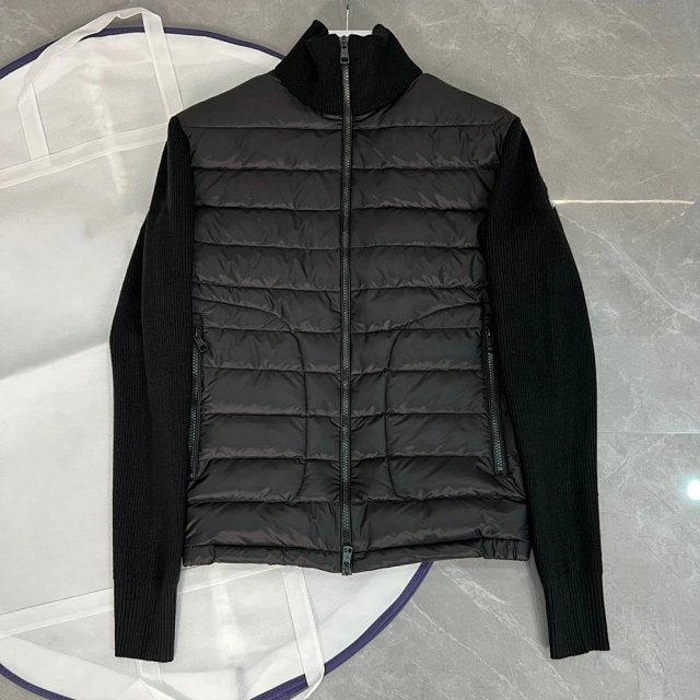 Moncler Moncler Black Down Knit Jacket Unisex - Buy on Kakobuysheetfind
