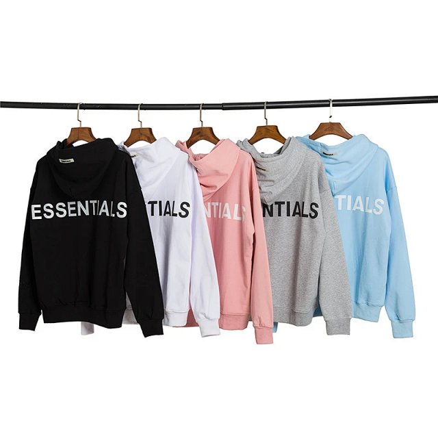  Essentials Essentials Black Cotton Hoodie Unisex Streetwear Pullover - Buy on Kakobuysheetfind