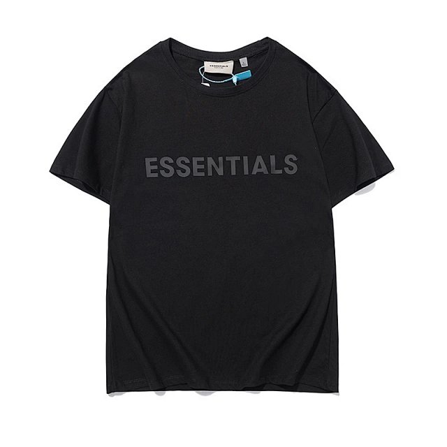  Essentials Essentials Black 3D Logo Minimalist Cotton T-Shirt - Buy on Kakobuysheetfind