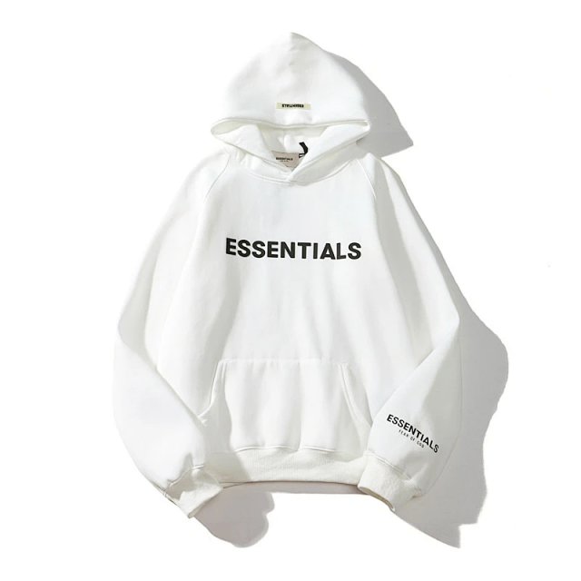 Essentials Essentials White Hoodie Unisex Thick Cotton Streetwear - Buy on Kakobuysheetfind