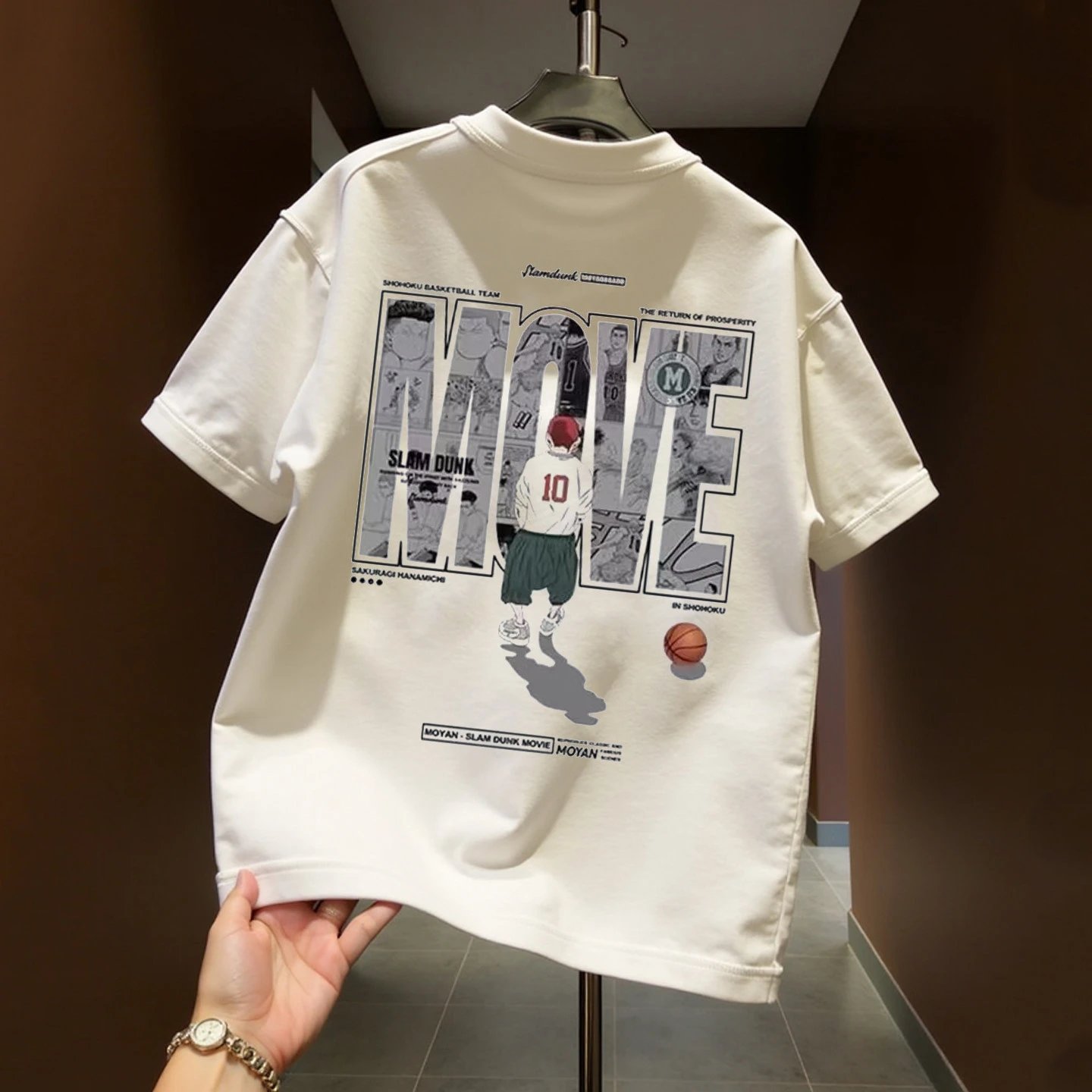 Other MOYAN Slam Dunk Move Retro Anime Basketball T-Shirt - Buy on Kakobuysheetfind