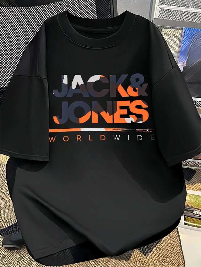 Jack Jones Jack & Jones Worldwide Black Logo Unisex T-Shirt - Buy on Kakobuysheetfind