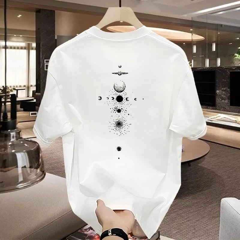 Other Other Minimalist White Planet Galaxy Print Tee - Buy on Kakobuysheetfind