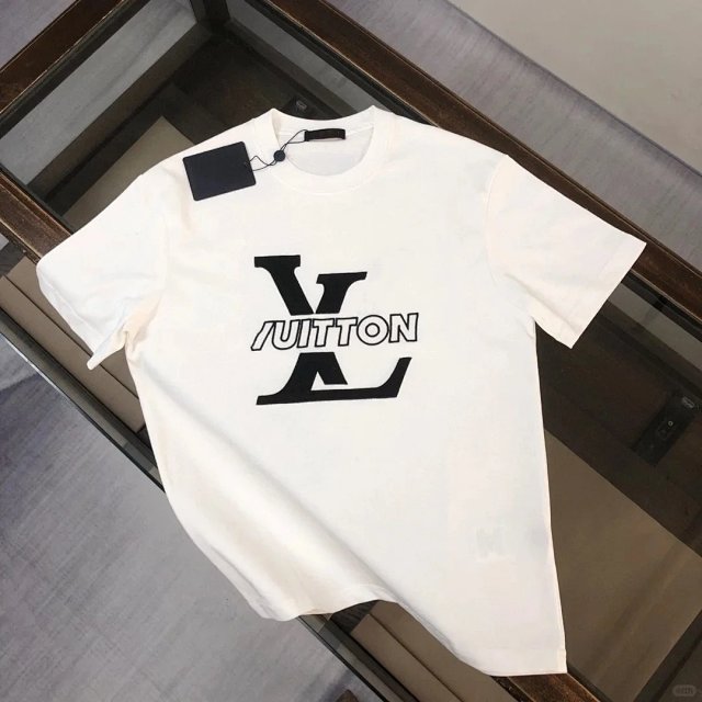  Louis Vuitton Louis Vuitton White LV Totem Cotton Crew Neck T-Shirt - Buy on Kakobuysheetfind