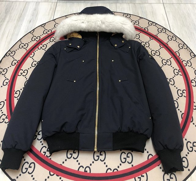 Moose Knuckles Moose Knuckles Classic Navy Fur Collar Down Jacket - Buy on Kakobuysheetfind