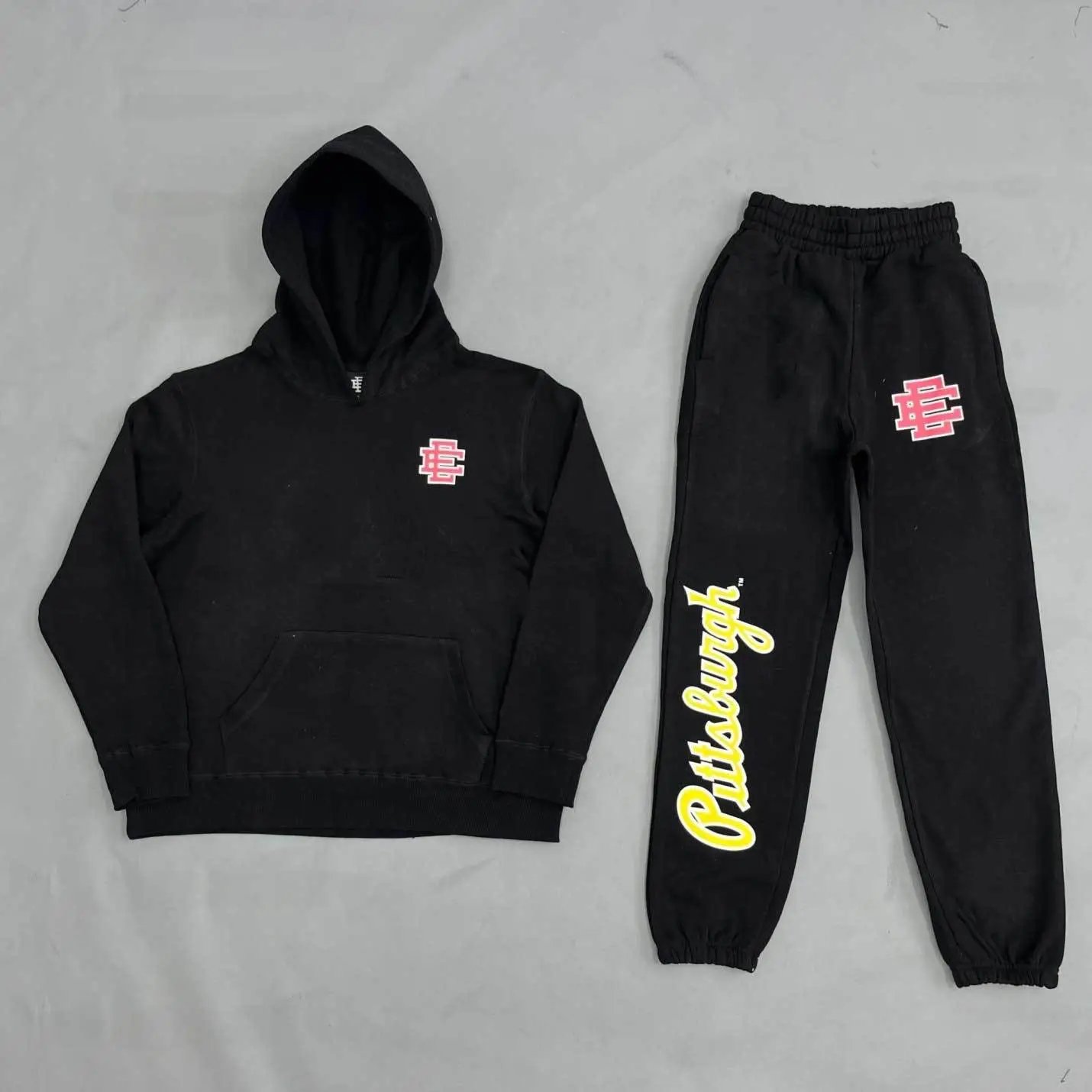 Eric Emanuel Eric Emanuel Black EE Embroidered Fleece Hoodie - Buy on Kakobuysheetfind