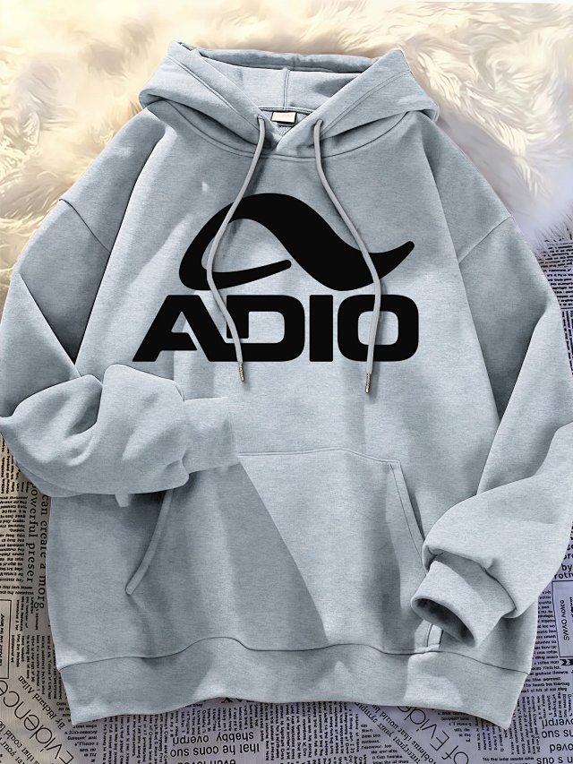 Other ADIO Unisex Light Gray Skateboard Streetwear Hoodie - Buy on Kakobuysheetfind