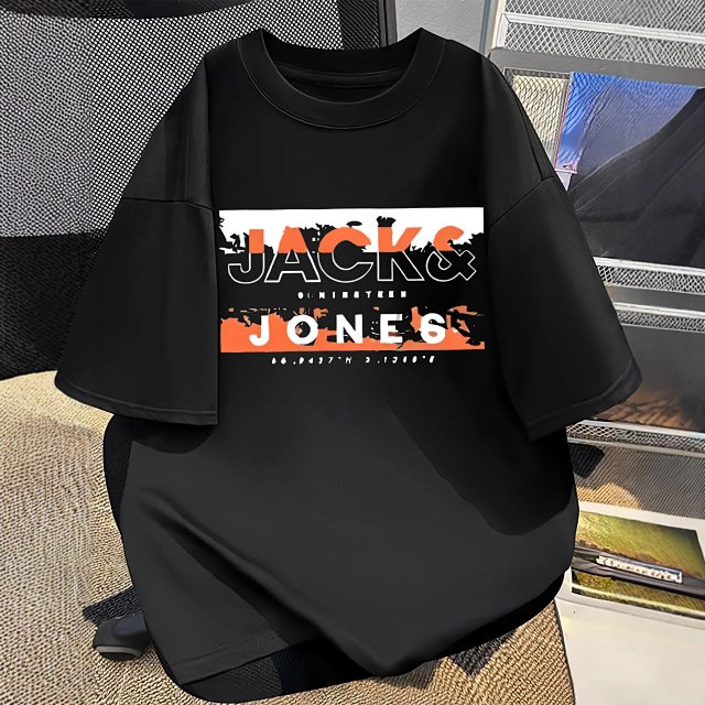 Jack Jones Jack & Jones Black Logo Cotton T-Shirt - Buy on Kakobuysheetfind