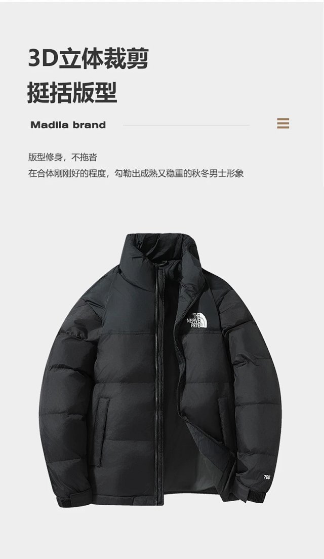 The North Face The North Face 700 Fill Black Stand Collar Down Jacket - Buy on Kakobuysheetfind
