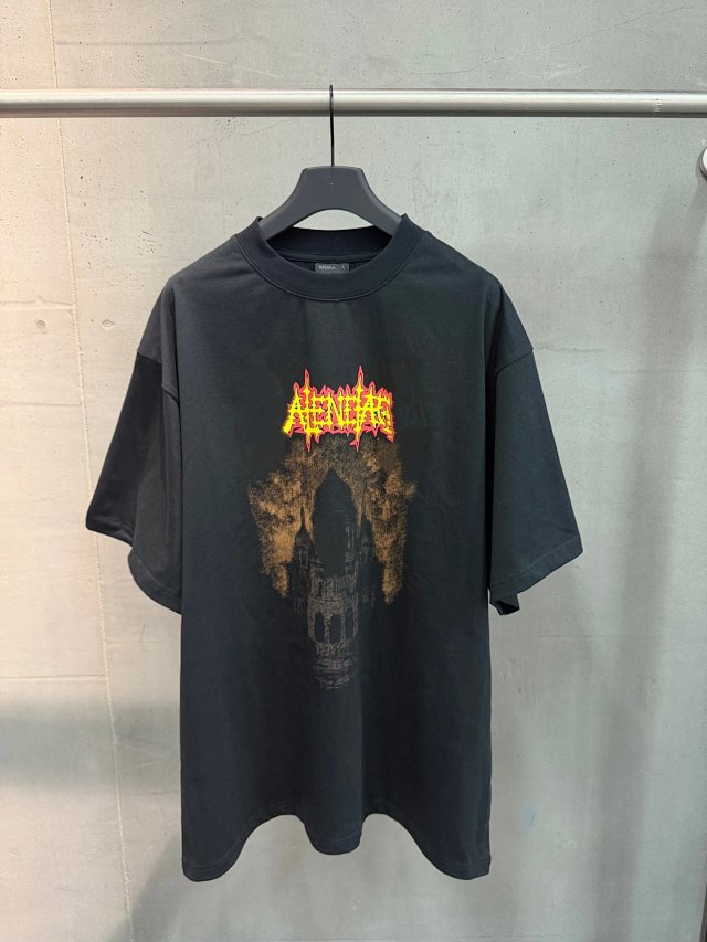 Balenciaga Balenciaga Black Flame Skull Graphic Oversized T-Shirt - Buy on Kakobuysheetfind