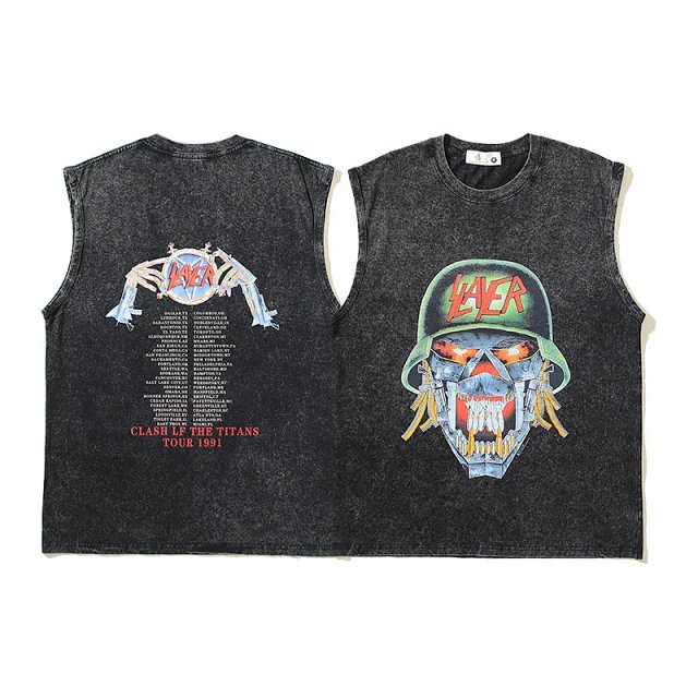 Other HAVER Vintage Skull Sleeveless Black Rock T-Shirt - Buy on Kakobuysheetfind