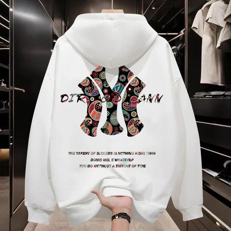 Other DIRK YANN White Totem Print Unisex Hoodie - Buy on Kakobuysheetfind