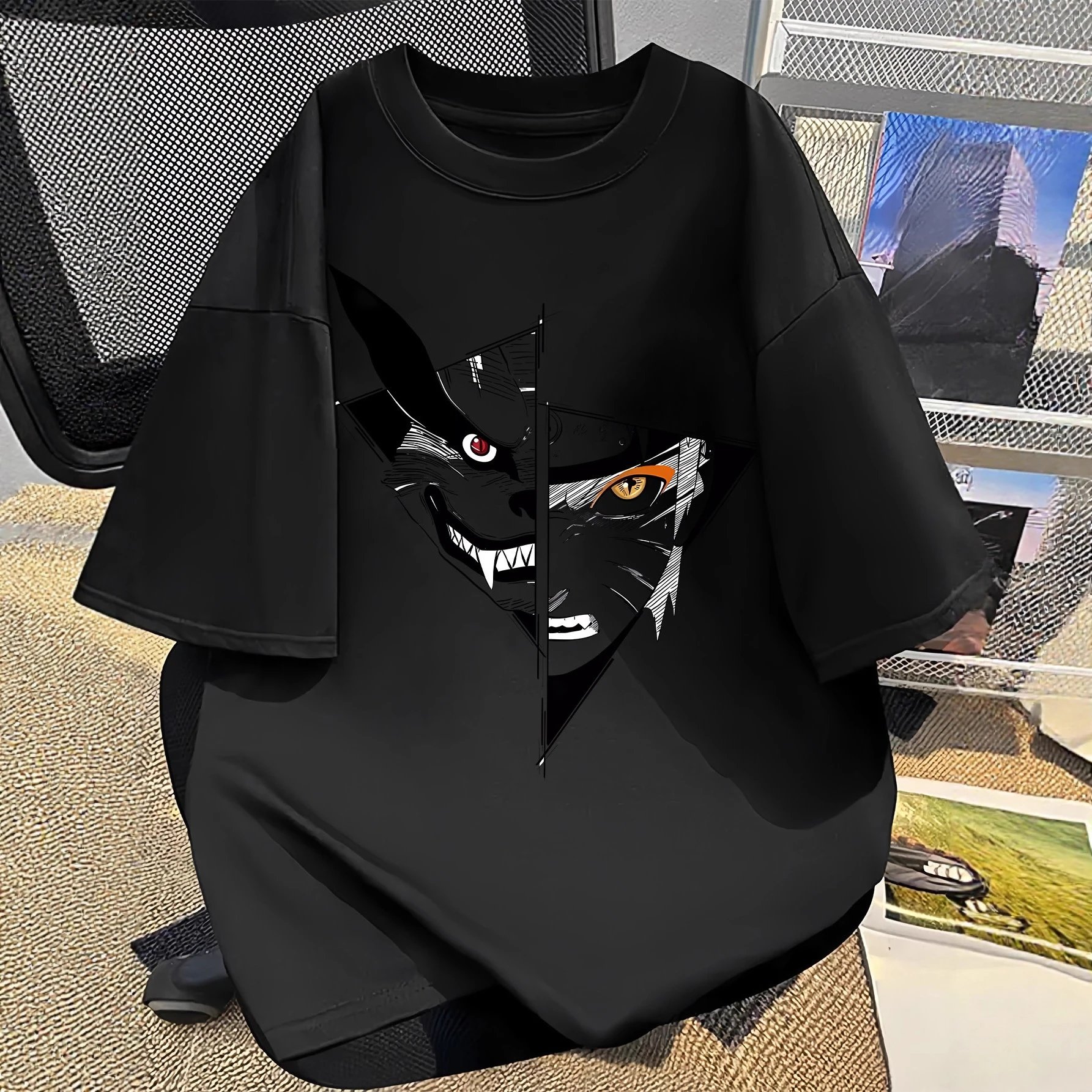 Other Dark Series Demon Totem Black Oversized Cotton T-Shirt - Buy on Kakobuysheetfind