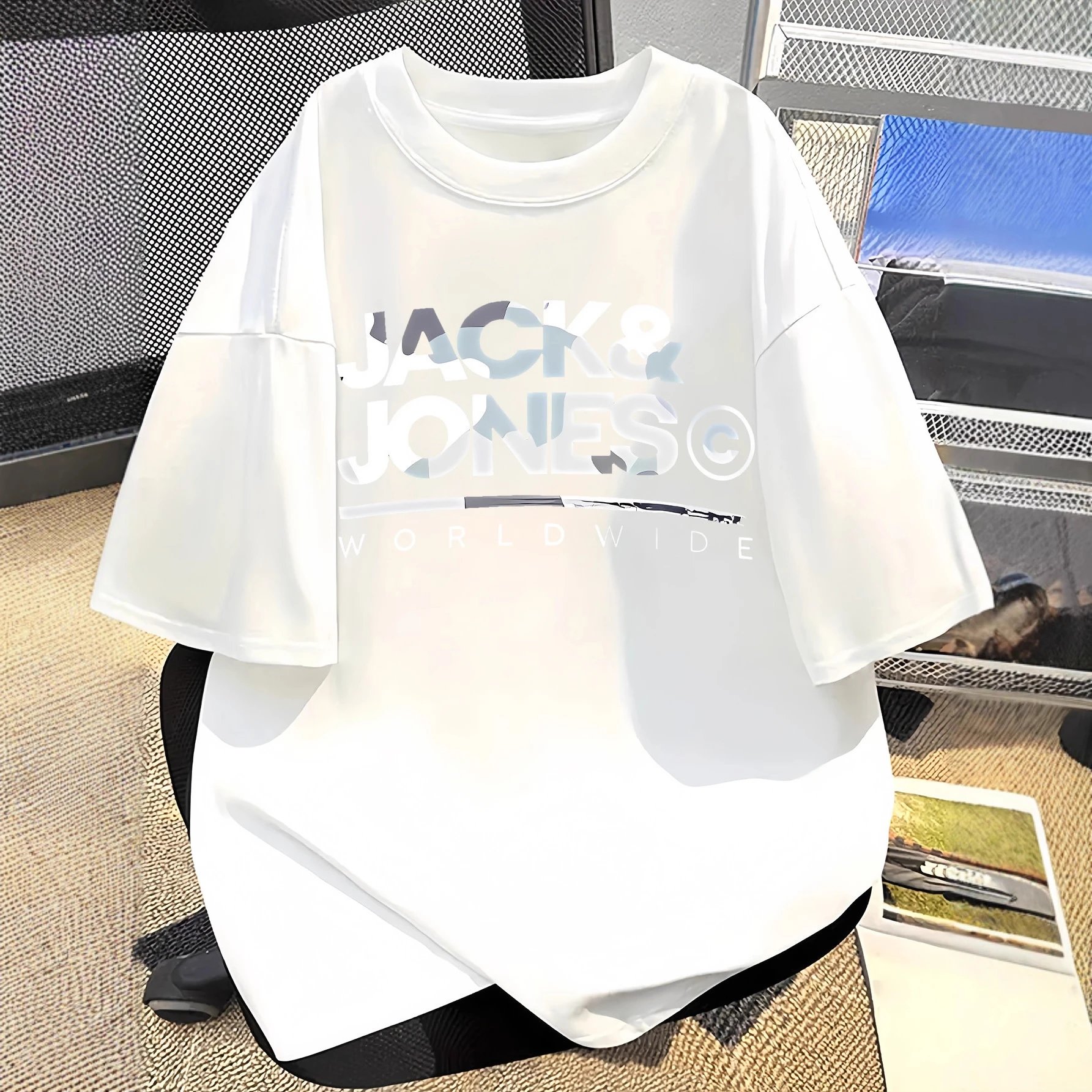 Jack Jones Jack & Jones White Oversized Unisex Cotton T-Shirt - Buy on Kakobuysheetfind