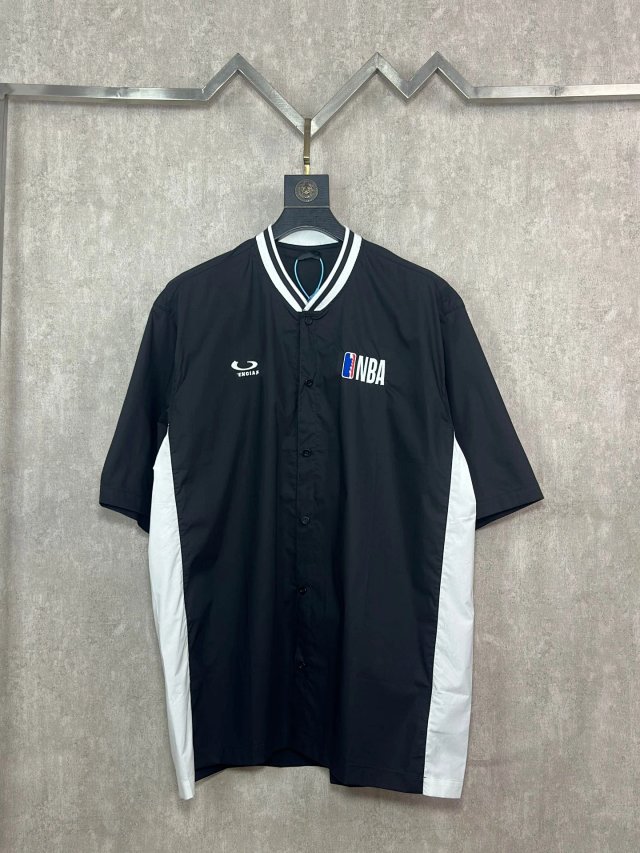 Balenciaga Balenciaga NBA Black White Short Sleeve Baseball Jersey - Buy on Kakobuysheetfind