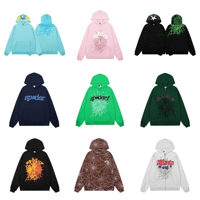 Sp5der Sp5der Sky Blue Spider Web Pullover Hoodie - Buy on Kakobuysheetfind