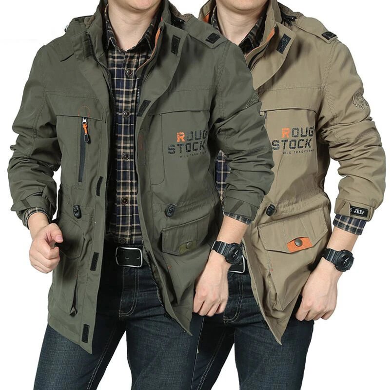 Jeep Jeep Men's Army Green Hooded Windproof Work Jacket - Buy on Kakobuysheetfind