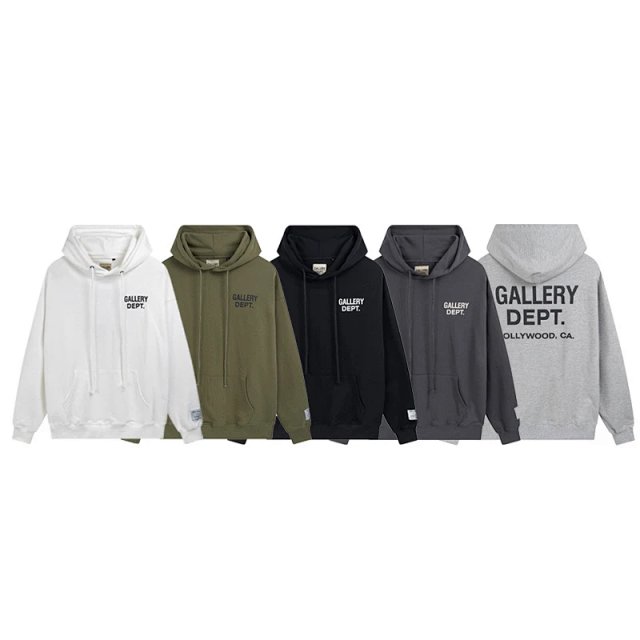 Gallery Dept Gallery Dept White Cotton Logo Hoodie Unisex Pullover - Buy on Kakobuysheetfind