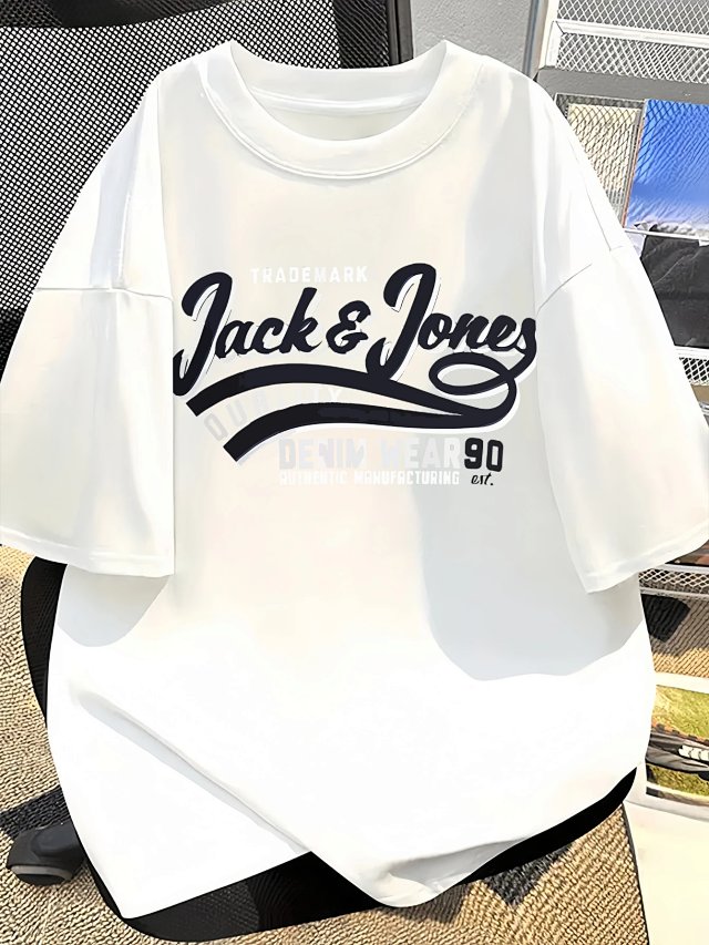 Jack Jones Jack & Jones 90s Vintage Logo White Cotton T-Shirt - Buy on Kakobuysheetfind