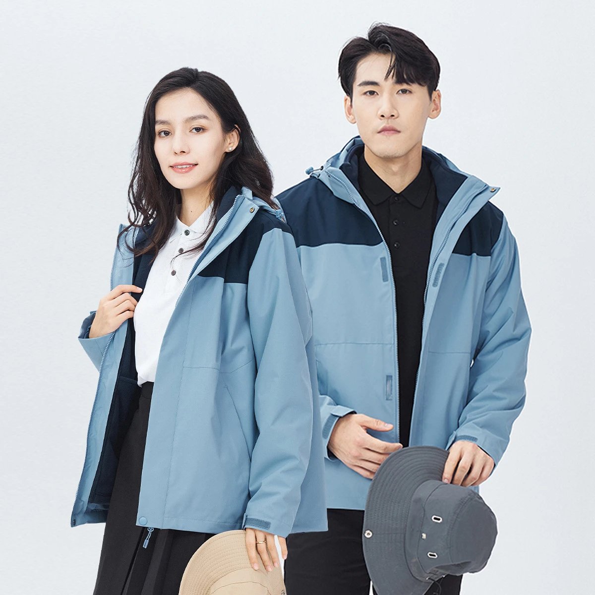 The North Face The North Face Light Blue Waterproof Hooded Shell Jacket - Buy on Kakobuysheetfind