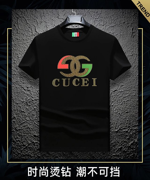 Gucci Gucci Black Cotton GG Logo Crew Neck T-Shirt - Buy on Kakobuysheetfind