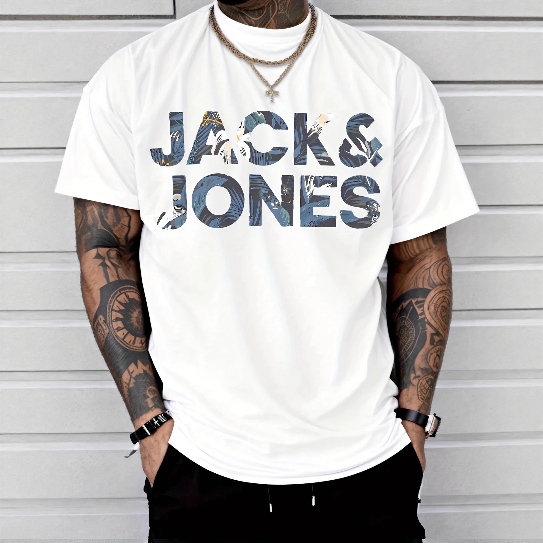 Jack Jones Jack & Jones White Tropical Leaf T-Shirt - Buy on Kakobuysheetfind