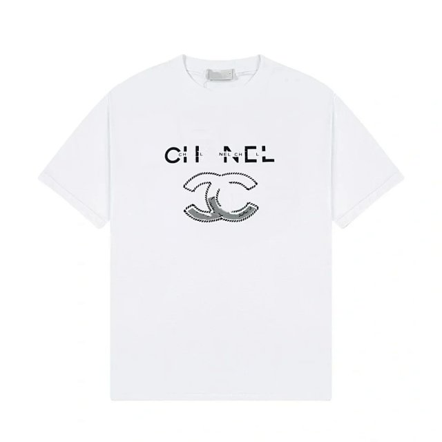 Chanel Chanel White Cotton Logo T-Shirt Unisex Summer Streetwear - Buy on Kakobuysheetfind