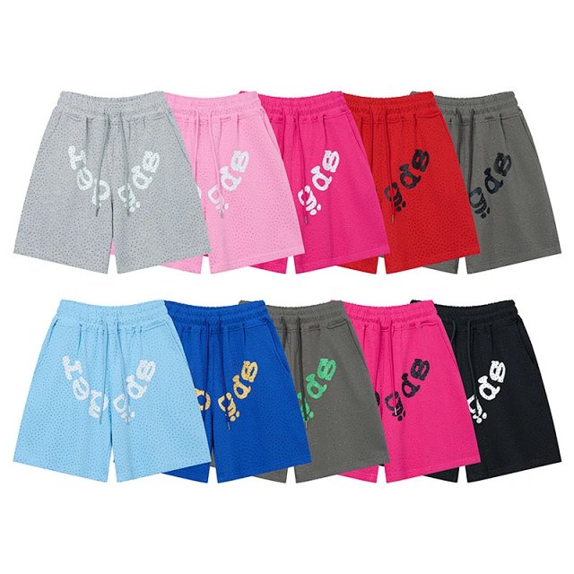 Sp5der Sp5der Gray Spiderweb Logo Mesh Shorts Unisex Streetwear - Buy on Kakobuysheetfind