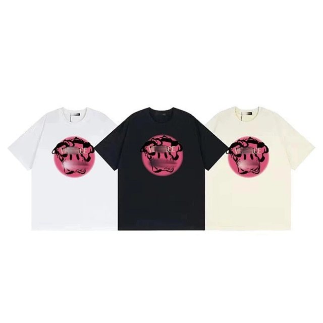  Versace Versace Black Cotton Medusa Logo T-Shirt Unisex Streetwear - Buy on Kakobuysheetfind