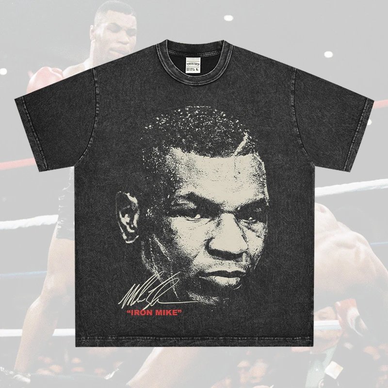 Other VINTAGESTYLE Retro Boxing Graffiti Black T-Shirt - Buy on Kakobuysheetfind