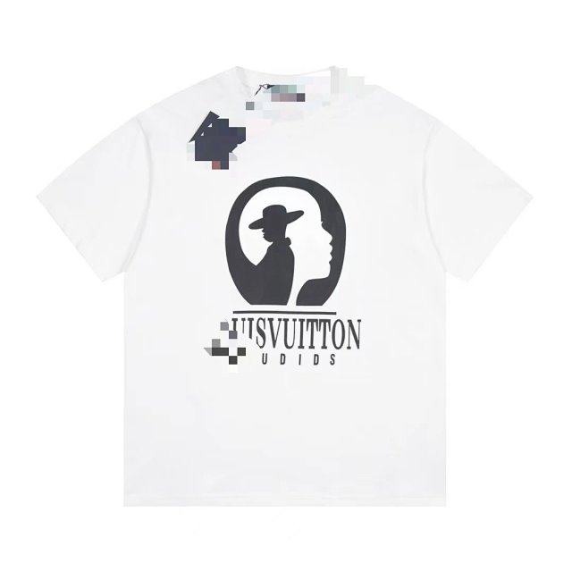 Louis Vuitton Louis Vuitton White Cotton Silhouette Print Unisex T-Shirt - Buy on Kakobuysheetfind