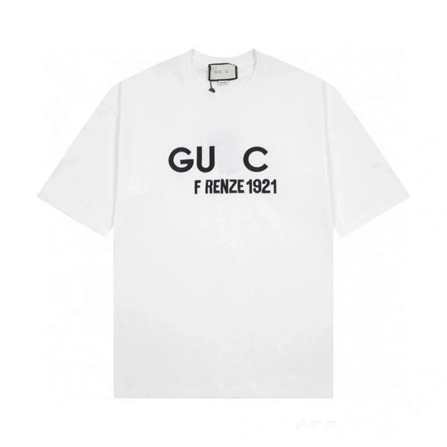Gucci Gucci Firenze 1921 White Cotton Logo T-Shirt Unisex Tee - Buy on Kakobuysheetfind