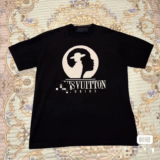 Louis Vuitton Louis Vuitton Black Cotton Logo T-Shirt Unisex Streetwear - Buy on Kakobuysheetfind